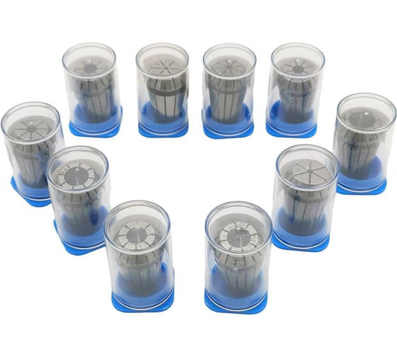 Изображение товара Набор цанг ER16 10 шт., 1-10 мм, биение 0.008 мм BESTELLI AC01500923