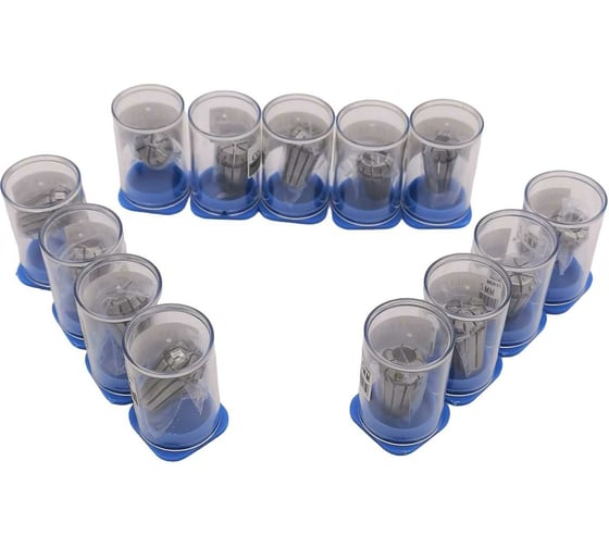 Изображение товара Набор цанг ER11 13 шт., 1-7 мм, биение 0.008 мм BESTELLI AC01500913