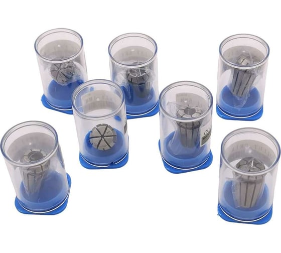 Изображение товара Набор цанг ER11 7 шт., 1-7 мм, биение 0.008 мм BESTELLI AC01500911