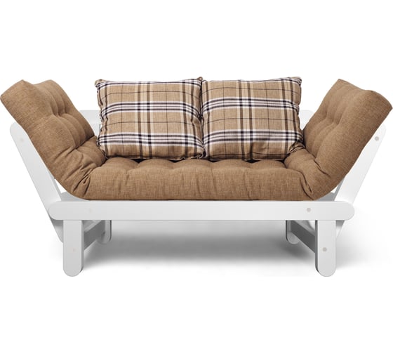 Изображение товара Кушетка Arsko Сламбер белая эмаль/Madagaskar04/Rio01 80543079