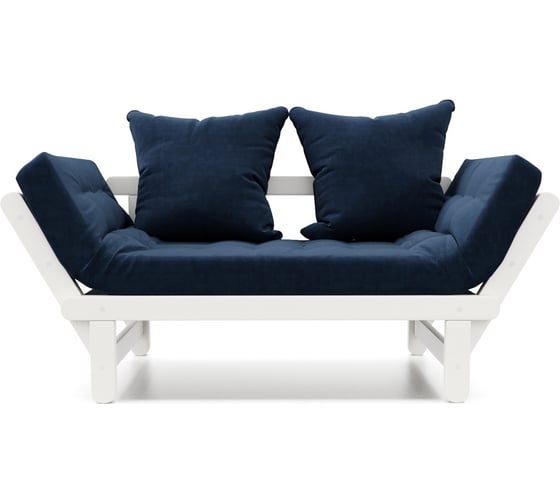Изображение товара Кушетка Arsko Сламбер белая эмаль/Atlanta Denim 80543084
