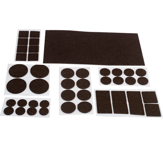 Изображение товара Накладки-протекторы для мебели Рыжий кот самоклеящиеся, коричневый, набор 45 шт. 105200