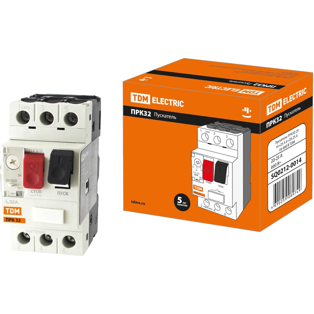Изображение товара Пускатель TDM ELECTRIC ПРК32-25 SQ0212-0014 Изображение товара Пускатель TDM ELECTRIC ПРК32-25 SQ0212-0014
