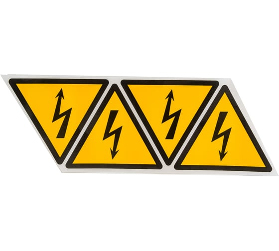 Изображение товара Символ Молния TDM ELECTRIC треугольник 130х130х130мм SQ0817-0017