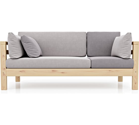 Изображение товара Диван Arsko Домино Б сосна Atlanta Ash/Atlanta Grey 80542990