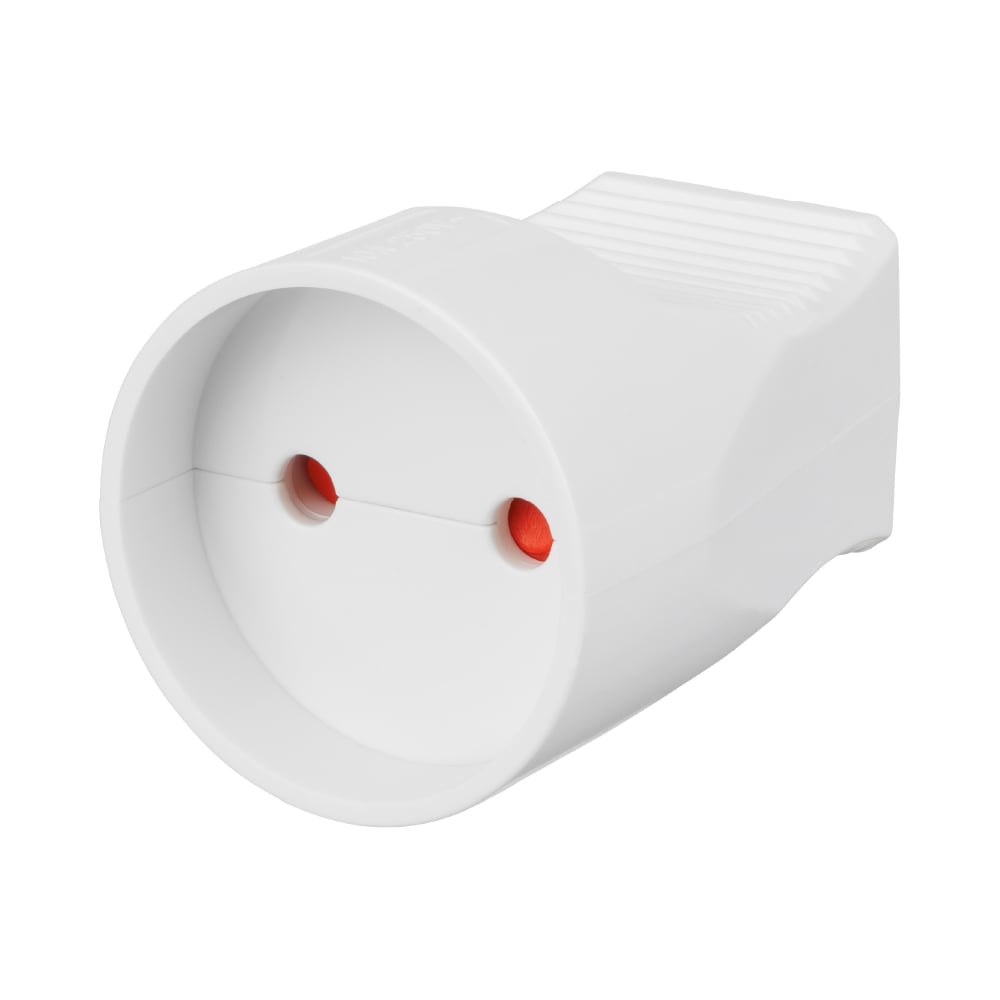 Розетка штепсельная, кабельная без заземления 10А, белая TDM ELECTRIC SQ1806-0029