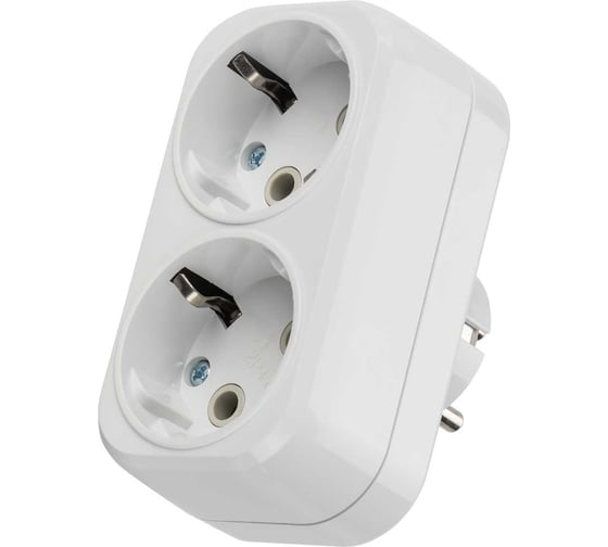 Изображение товара Блок на 2 гнезда TDM ELECTRIC 2П+З плоский 16А 250B SQ1806-0026