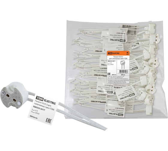 Изображение товара Патрон GU5.3 для галогенных ламп TDM ELECTRIC SQ0335-0017