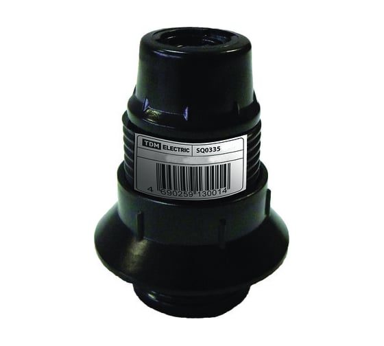 Изображение товара Карболитовый патрон с кольцом Е14, черный TDM ELECTRIC SQ0335-0004