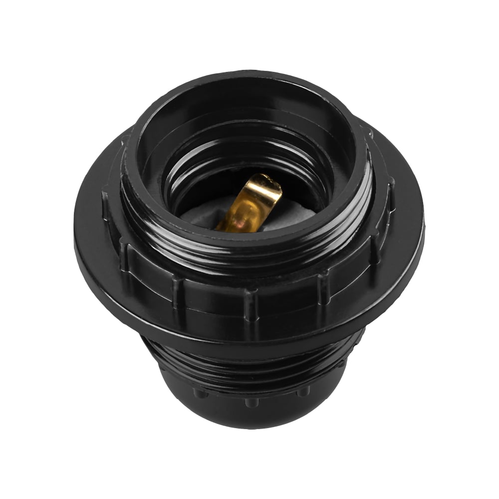 Карболитовый патрон с кольцом Е27, черный, Б/Н TDM ELECTRIC SQ0335-0012