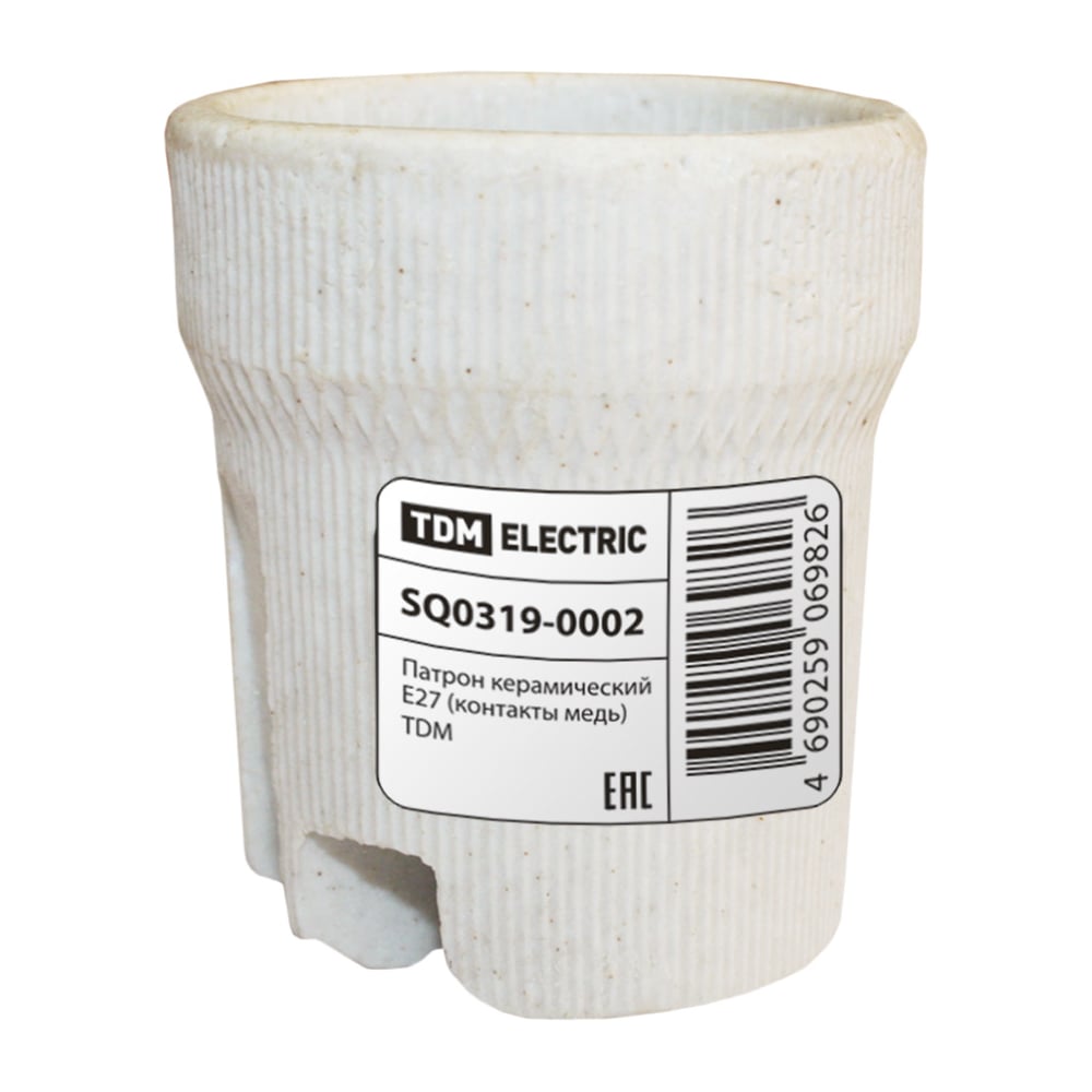 Изображение товара Керамический патрон E27 TDM ELECTRIC SQ0319-0002 для ламп