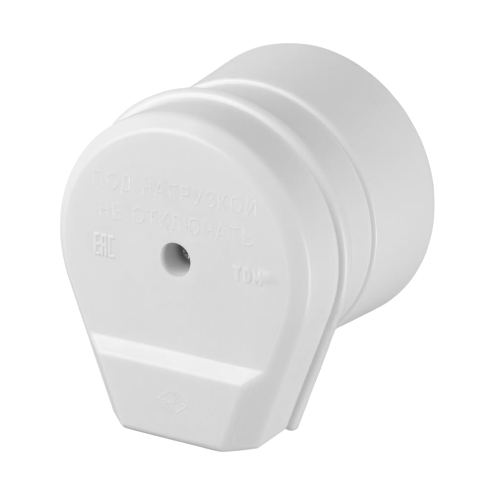 Изображение товара Разъём ТДМ ELECTRIC SQ1812-0003 РШ-ВШ 32А 250В 2Р+РЕ белый