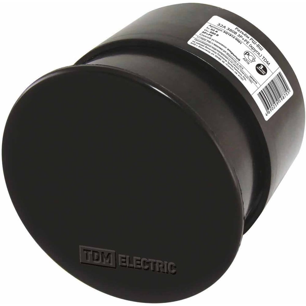 Изображение товара Разъём РШ-ВШ TDM ELECTRIC 32А 380В круглый SQ1812-0001