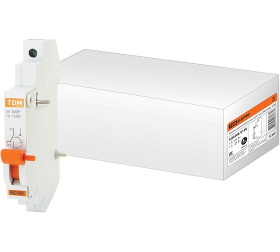 Изображение товара Дополнительный контакт на DIN-рейку TDM ELECTRIC КС47 SQ0206-0196