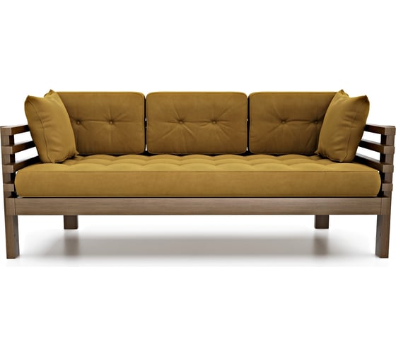 Изображение товара Диван Arsko Стоун-Б орех/Ultra Mustard 80424098