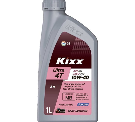 Изображение товара Масло моторное Ultra 4T Scooter (1 л; 10w-40; API SN, JASO MB) KIXX L5129AL1E1
