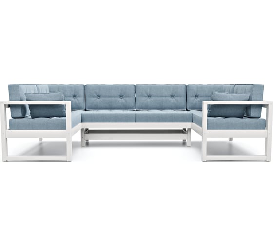 Изображение товара Диван Arsko Астер П-образный белая эмаль/Kiton 11 80358823