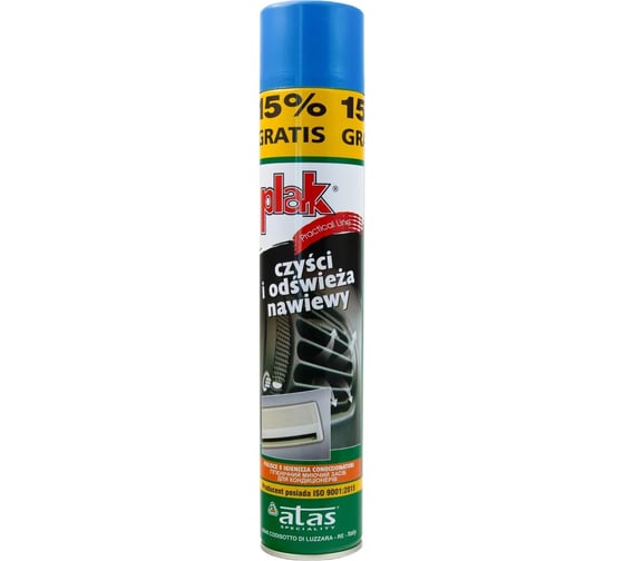 Изображение товара Очиститель кондиционера Atas PLAK пенный, с трубочкой, 500 мл, Океан 50038