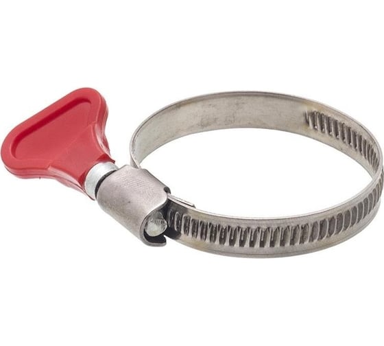 Изображение товара Обжимной хомут из нерж. стали Невский Крепеж с бабочкой, 12-22 мм 850526