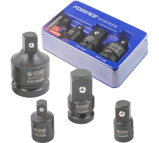 Изображение товара Набор адаптеров ударных 4 предмета в ложементе Forsage F-4048MPB (52602)