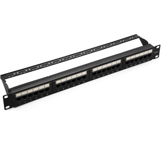 Изображение товара Патч-панель SUPRLAN 19", 24хRJ-45, UTP, 6, 1U 10-0427