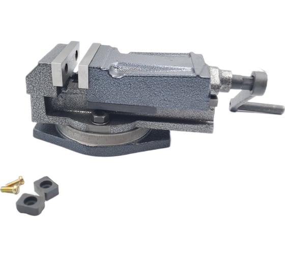 Изображение товара Станочные тиски TORNERI с закрытым винтом поворотные L губок 80 мм, серия QH80 045755