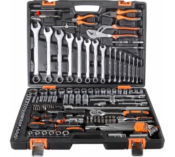 Изображение товара Набор инструментов Вихрь 1/2", 1/4", CrV, в кейсе, 151 предмет 73/6/7/9
