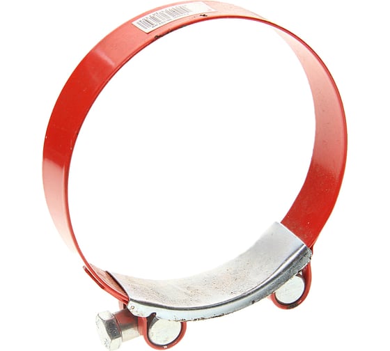 Изображение товара Силовой хомут KIT++ 68-73/24-М8 c полимерным покрытием, оранжевый, Россия, уп. 1 шт. 317RR68