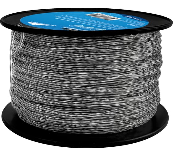 Изображение товара Леска витой квадрат с сердечником 2.7 мм, бобина 217 м для триммера vertextools YK-444-2.7-217