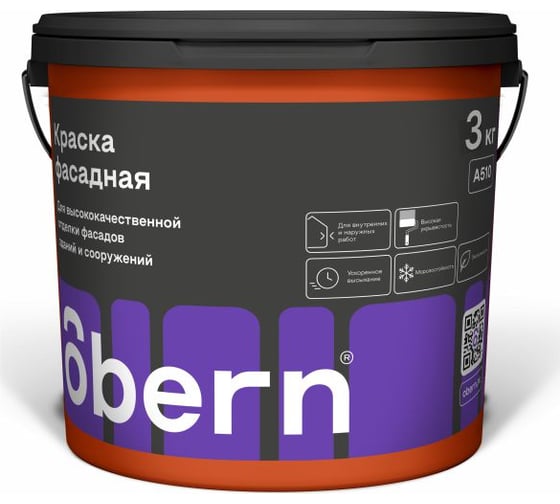 Изображение товара Краска фасадная Obern 3 кг 13521
