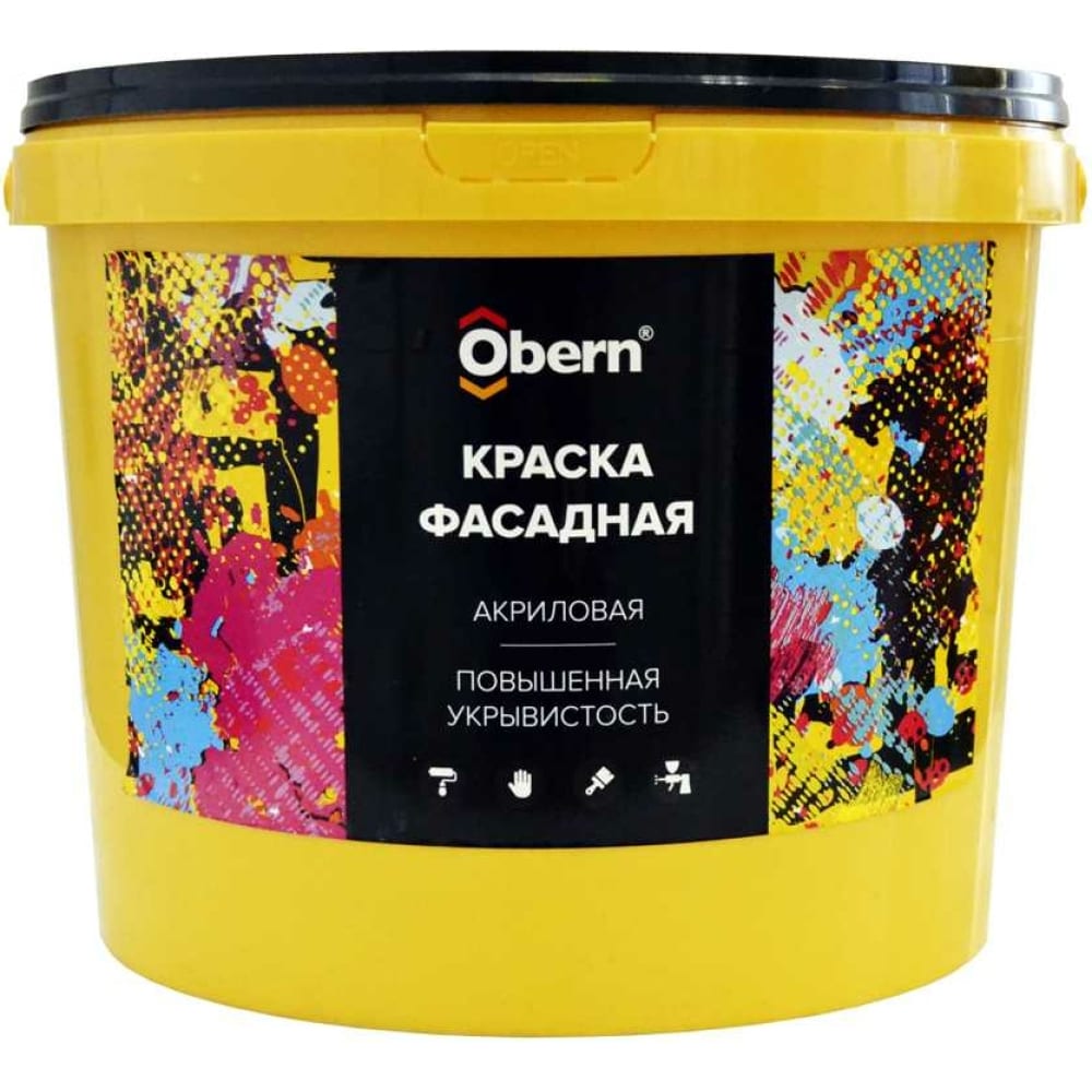 Фасадная краска Obern интерьерная влагостойкая краска obern