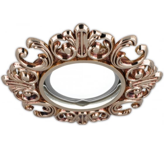 Изображение товара Светильник Gauss Antique круг, золото,/Черный Gu5.3 SQ CA046