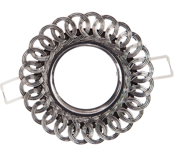 Изображение товара Светильник Gauss Antique Круг. Серебро/Черный Gu5.3 SQ CA042