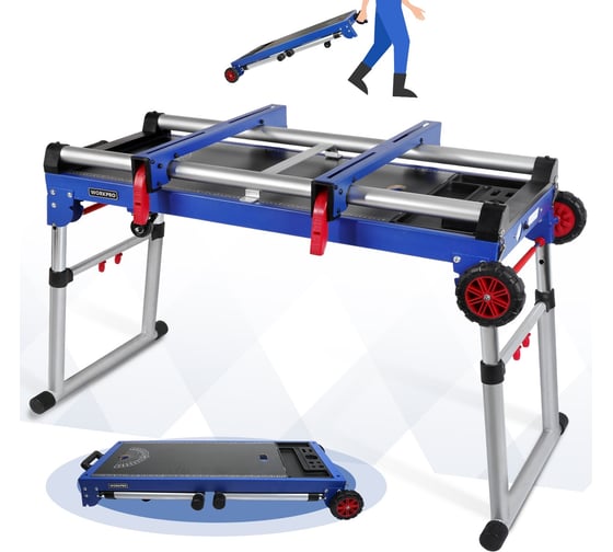 Изображение товара Многофункциональный складной верстак 4-в-1 WORKPRO 289020 WP289020