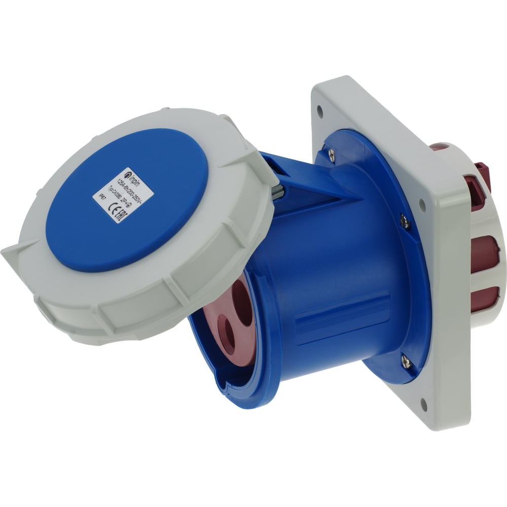 Изображение товара Встраиваемая розетка INPIN 125A/230V/1P+N+E/IP67 для скрытой установки