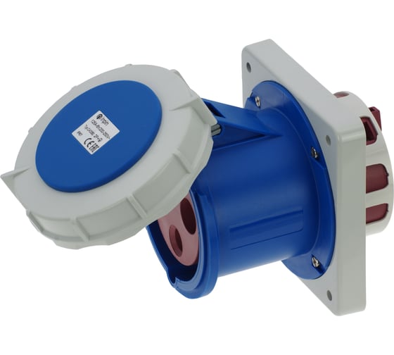 Изображение товара Встраиваемая розетка INPIN 125A/230V/1P+N+E/IP67, фланец 130x130 CA3380