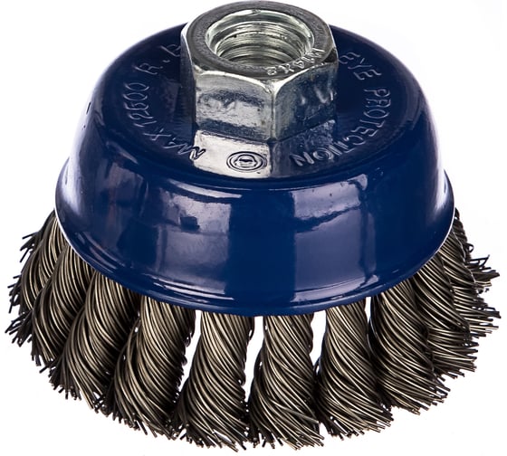 Изображение товара Кордщетка чашеобразная витая (75 мм; М14) ПРАКТИКА 032-461