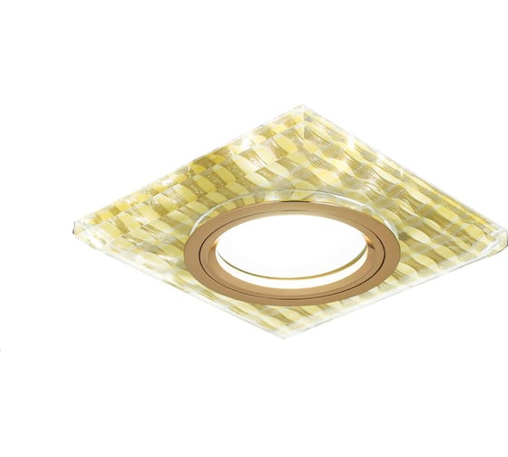Изображение товара Светильник Gauss Backlight квадрат Золотые нити/Золото, Gu5.3, LED 2700K SQ BL081