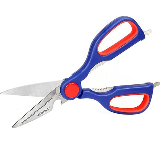 Изображение товара Кухонные многофункциональные ножницы WORKPRO 215 мм WP214005