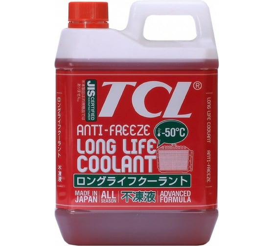 Изображение товара Антифриз TCL LLC -50C красный, 4 л арт. LLC01212 19479