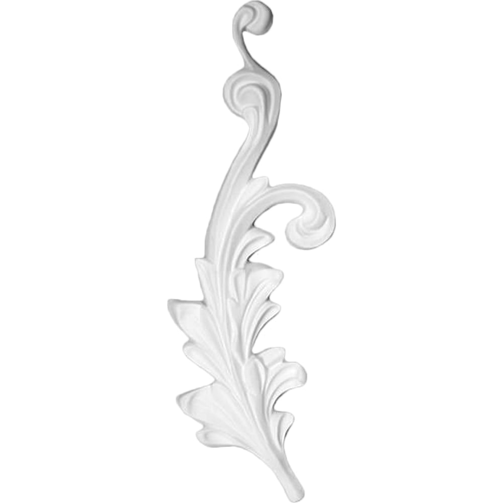 Изображение товара Декоративный элемент Decomaster 90x240x22 мм орнамент белый влагостойкий ударопрочный