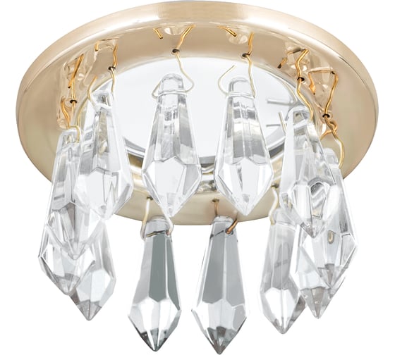 Изображение товара Светильник Gauss Brilliance Кристалл/Золото, Gu5.3 SQ PT002