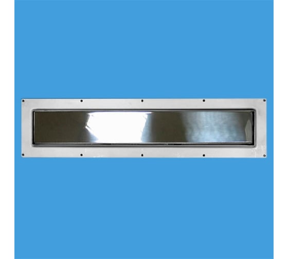 Изображение товара Решетка для трапа McAlpine 54,5x8,8см хром, под плитку, с основанием и ножками слив. отв. 5,2см CD600-P-NT