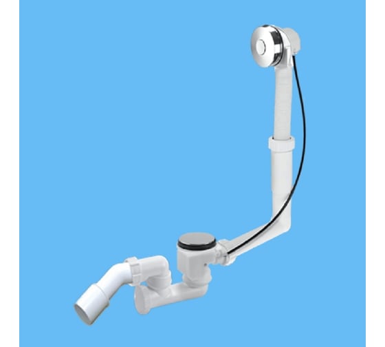 Изображение товара Полуавтомат McAlpine пластик. с нажимной кнопкой, с жестким соед. (L тросика=700мм) с кол. MRB13CB1SR