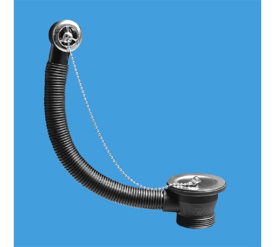 Изображение товара Перелив с круглым сливом McAlpine ф40- 70 нерж. решетка OF2-70