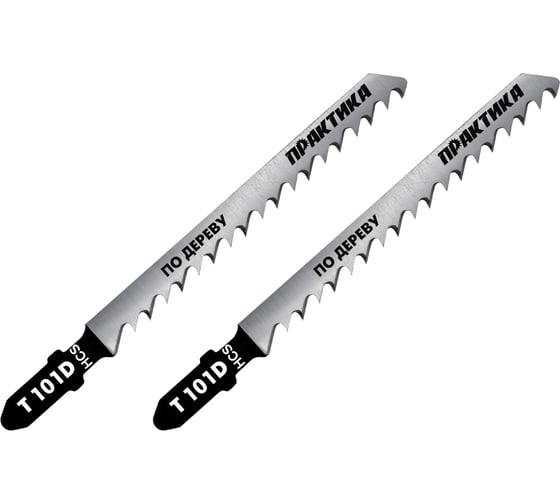 Изображение товара Пилка (2 шт; T101D) для лобзиков ПРАКТИКА 034-458