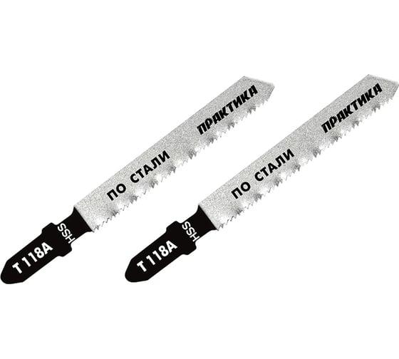Изображение товара Пилка (2 шт; T118A) для лобзиков ПРАКТИКА 034-472