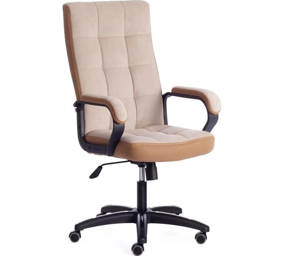 Изображение товара Кресло Tetchair trendy (22) 7/tw-21 флок/ткань, бежевый/бронза 19521