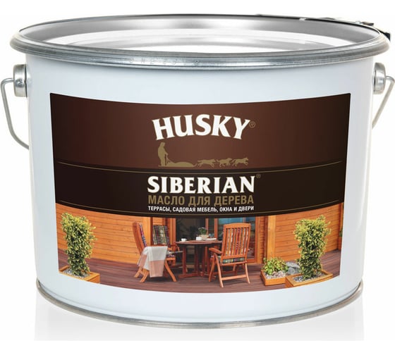 Изображение товара Масло для дерева HUSKY SIBERIAN 9 л 32017