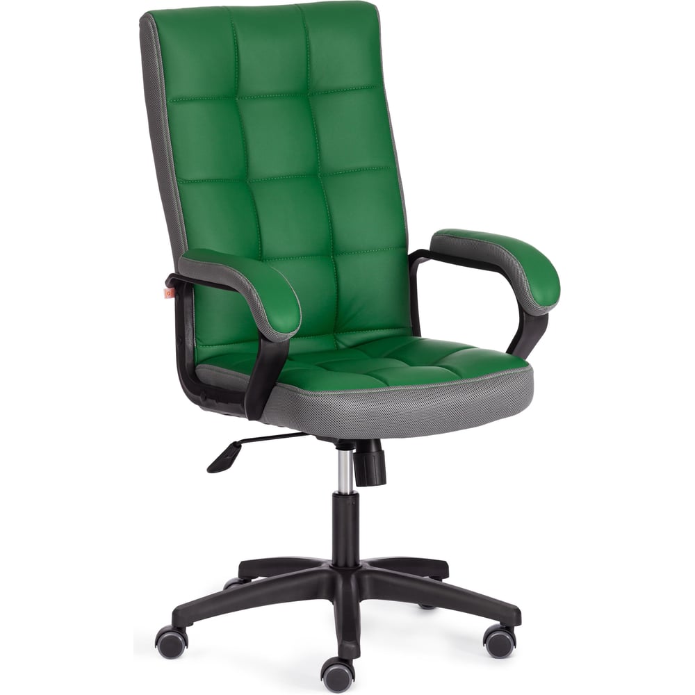 Кресло Tetchair trendy (22) 36-001/12 кожзам/ткань, зеленый/серый 19519
